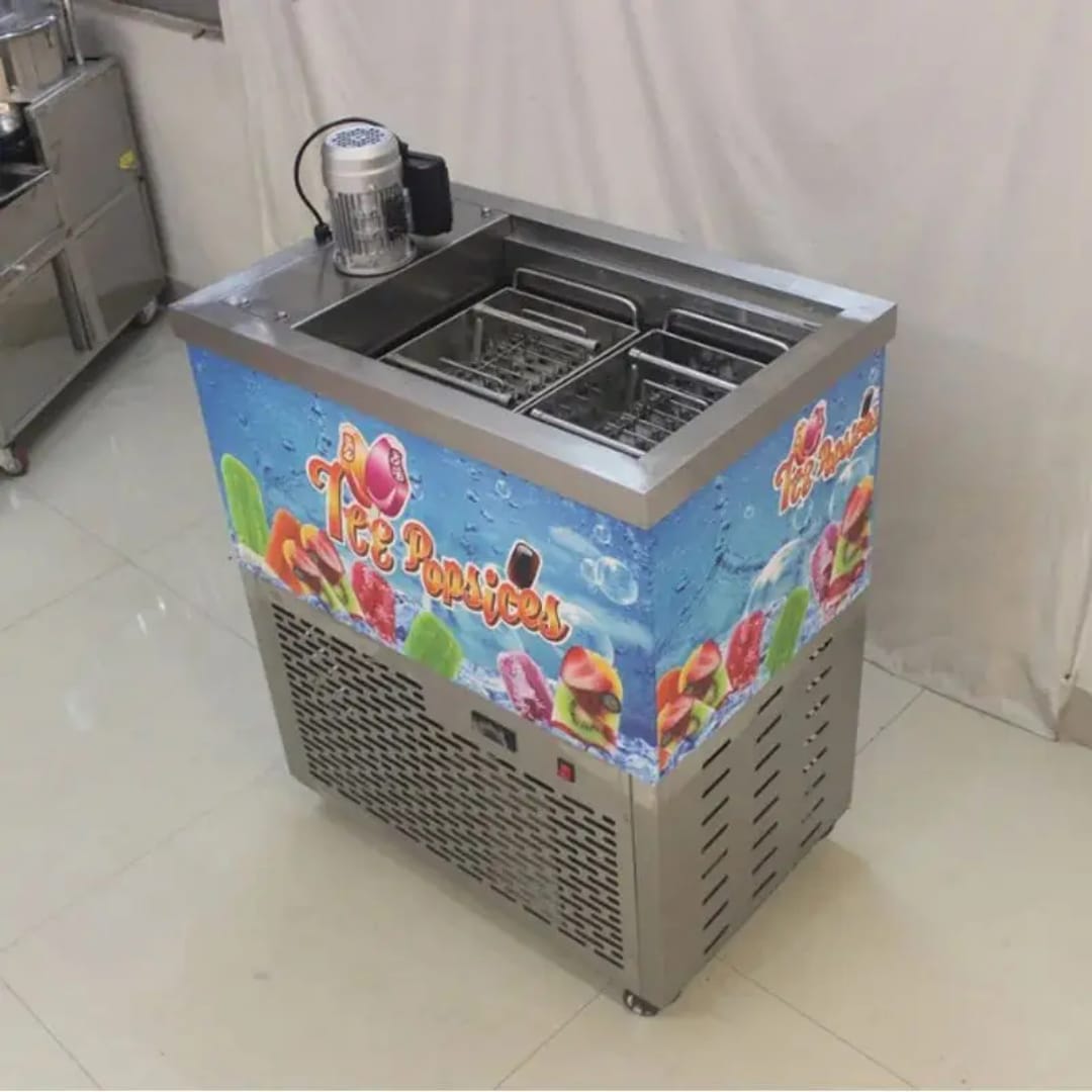 Machine professionnelle à glaces et popsicles a 2 moules
