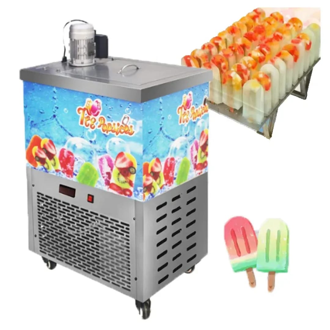 Machine professionnelle à glaces et popsicles a 2 moules – Image 2